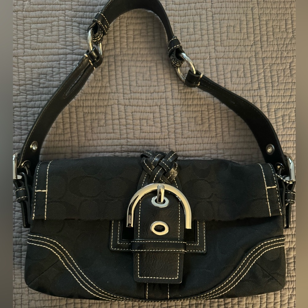 Coach monagram shoulder bag.